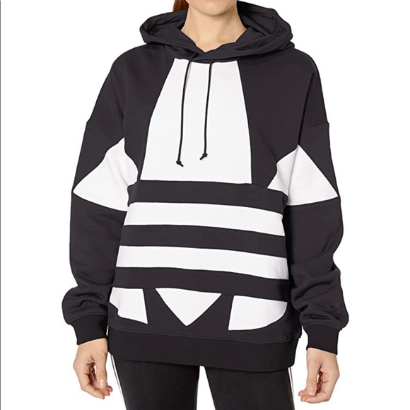 large logo hoodie adidas